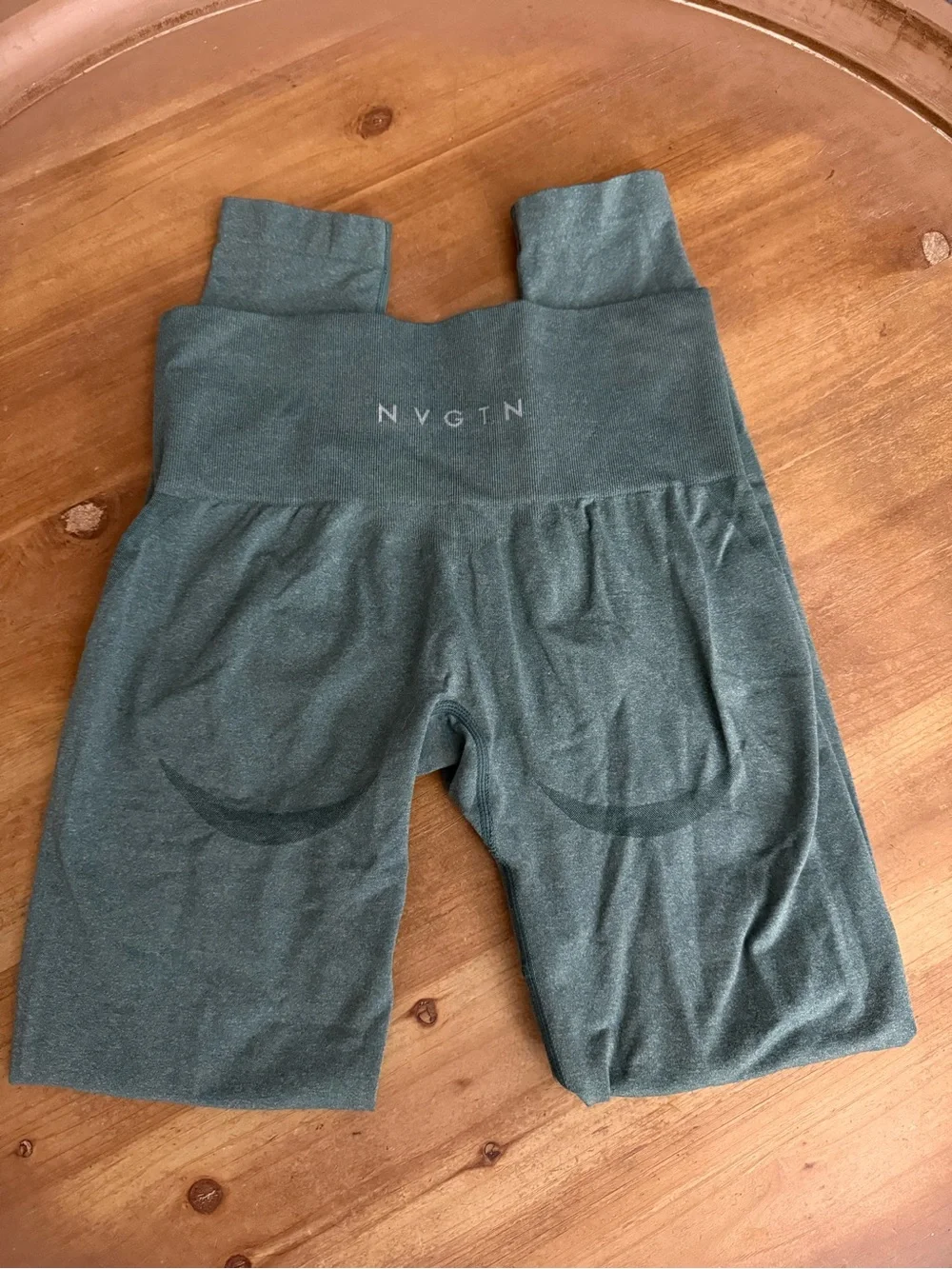 NVGTN Dark Teal High-Rise Performance Leggings - Picture 2 of 3